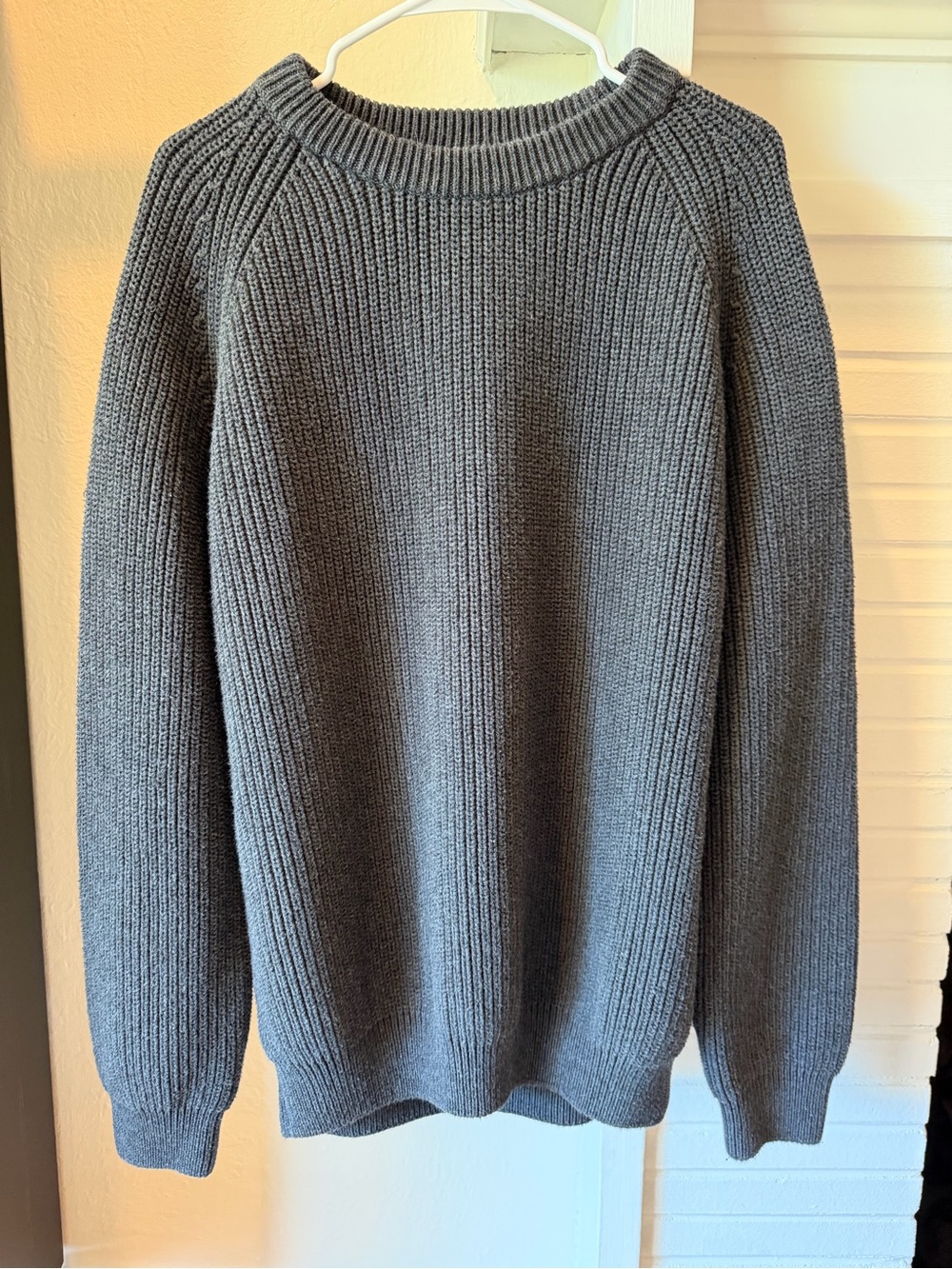 Quince Men's Crewneck Sweater - Gray 100% Organic Cotton Size XXL